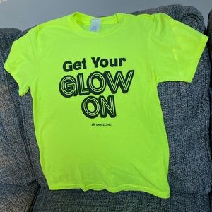 Neon Yellow Unisex Get Your Glow On T-Shirt, Size Youth M